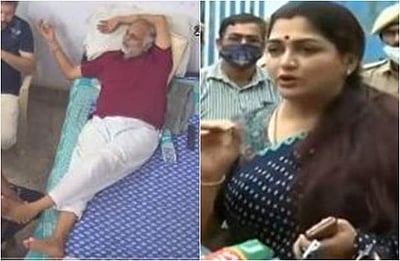 அமைச்சருக்கு திகார் சிறையில் மசாஜா? கொந்தளித்த நடிகை குஷ்பு