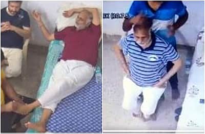 திகார் சிறையில் அமைச்சருக்கு  'மசாஜ்'! விடியோ வெளியிட்ட பாஜக
