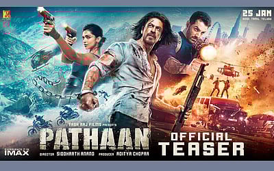 'பதான்' படத்தின் டீசர் வெளியானது