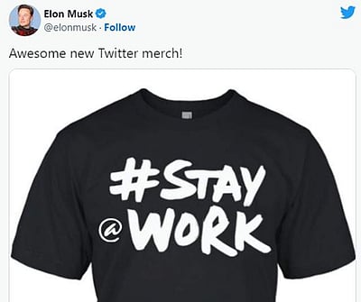 வழிக்கு வரும் எலான் மஸ்க்! ''வேலையில் இருங்கள்'' என வேண்டுகோள்