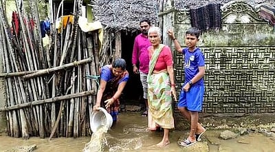 தரங்கம்பாடி: கனமழையால் நெற்பயிா்கள், குடியிருப்புகள் பாதிப்பு