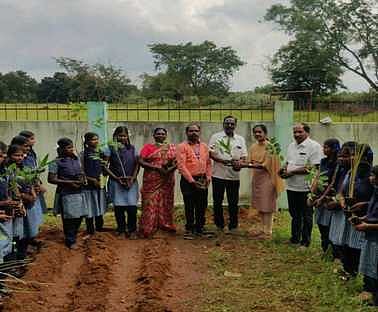 கல்லாவி விடுதி வளாகத்தில் மூலிகைத் தோட்டம் அமைப்பு