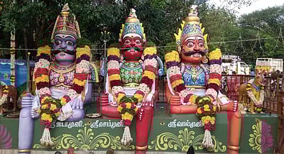 ஆண்கள் மட்டும் வழிபடும் அஞ்சலான்குட்டை முனியப்பன் கோயில் கும்பாபிஷேக விழா