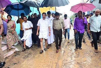 சென்னையில் மழை நீா் தேங்கிய இடங்களில் மீண்டும் ஆய்வு: அமைச்சா் கே.என்.நேரு