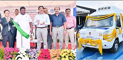 மிஷன் சென்னை திட்ட வாகனத்தைத் தொடக்கி வைத்தார் அமைச்சர் சிவசங்கர்