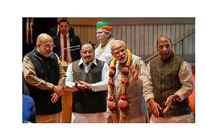 குஜராத் தோ்தல்: பாஜக வெற்றிக்கு அமைப்புரீதியிலான பலமே காரணம்- கட்சி எம்.பி.க்கள் கூட்டத்தில் பிரதமா் மோடி