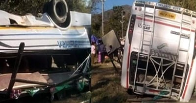 மணிப்பூரில் பள்ளிப் பேருந்து கவிழ்ந்து ஆசிரியர் உள்பட 6 மாணவர்கள் பலி