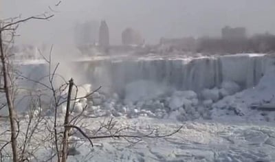 நயாகரா நீர்வீழ்ச்சிக்கே இந்த நிலையா? 