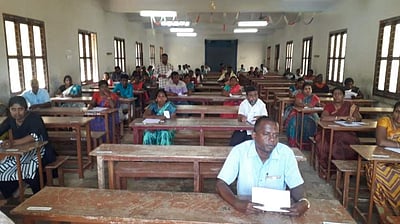 வேதாரண்யம்: 18 கிராம உதவியாளர் பணிக்கு 1,306 பேர் தேர்வு எழுதினர்