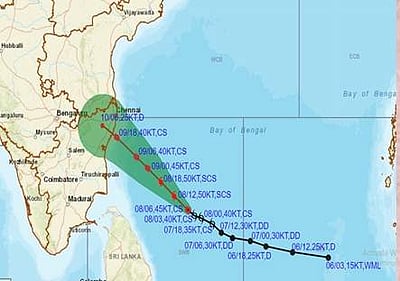 மாமல்லபுரம் அருகே கரையை கடக்கும் மாண்டஸ்: இந்திய வானிலை மையம்