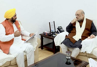 மத்திய அமைச்சர் அமித் ஷாவுடன் பஞ்சாப் முதல்வர் சந்திப்பு