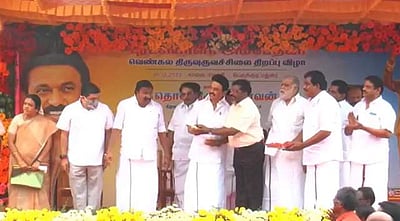 மதுரையில் அம்பேத்கர் சிலை: முதல்வர் திறந்துவைத்தார்!