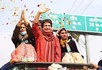 உ.பி. தேர்தல்: ராம்பூர் பகுதியில் பிரியங்கா காந்தி பிரசாரம்