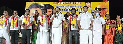 புதிய கூட்டு குடிநீா் திட்டத்தால் குடிநீா் பிரச்னை தீா்க்கப்படும் :கே.ஆா்.என்.ராஜேஷ்குமாா் எம்.பி.