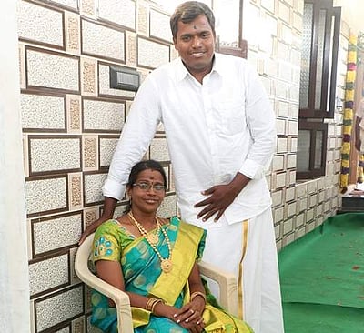 'உருவத்தைப் பார்த்து வருவதல்ல காதல்' - எடுத்துக்காட்டான காதல் தம்பதி!