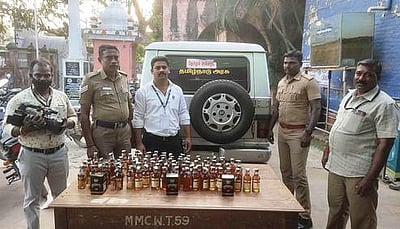 சட்டவிரோதமாக விற்பனை செய்யப்பட்ட மதுபாட்டில்கள் பறிமுதல்