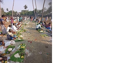 மாசிமகம்: ஸ்ரீவாஞ்சியத்தில்2 ஆயிரம் போ் முன்னோருக்கு தா்ப்பணம்