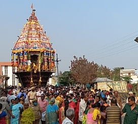 தாந்தோன்றிமலை கல்யாண வெங்கடரமண சுவாமி கோயில் மாசிமகத் தேரோட்டம்