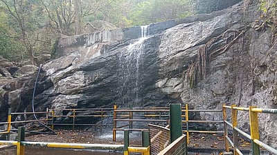 சுருளி அருவிக்கு அனுமதி: நீர்வரத்து இல்லாததால் பயணிகள் ஏமாற்றம்