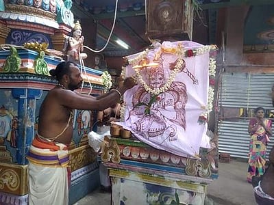 திருநள்ளாறு நளநாராயண பெருமாள் கோயில் பிரம்மோத்ஸவ கொடியேற்றம்