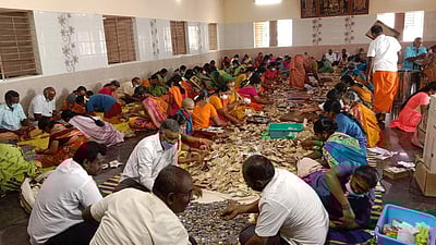 நாமக்கல் ஆஞ்சனேயா் கோயிலில் ரூ.48.40 லட்சம் உண்டியல் காணிக்கை