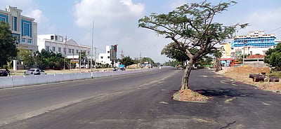 ராமேசுவரத்தில் சாலை விரிவாக்கப் பணிகள் தீவிரம்