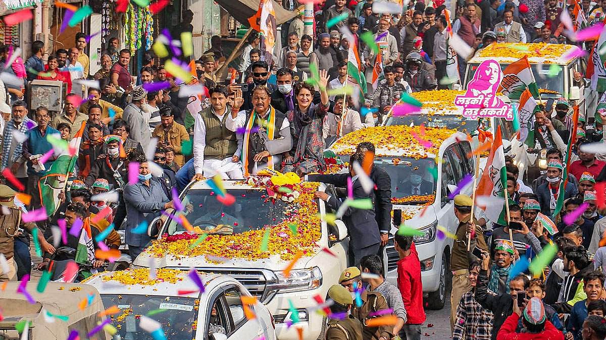 வேட்பாளரை ஆதரித்து பிரியங்கா காந்தி தேர்தல் பிரசாரம் - புகைப்படங்கள்