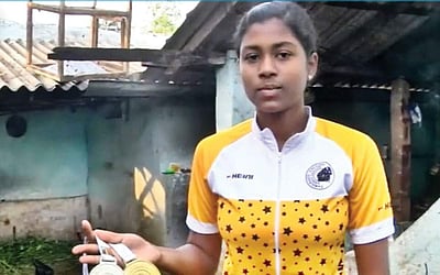 தேசிய  சைக்கிள்  போட்டியில்  சாதனை!