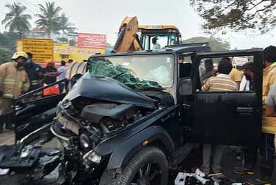 மரக்காணம் அருகேஜீப் விபத்தில் திமுக எம்.பி. மகன் பலி