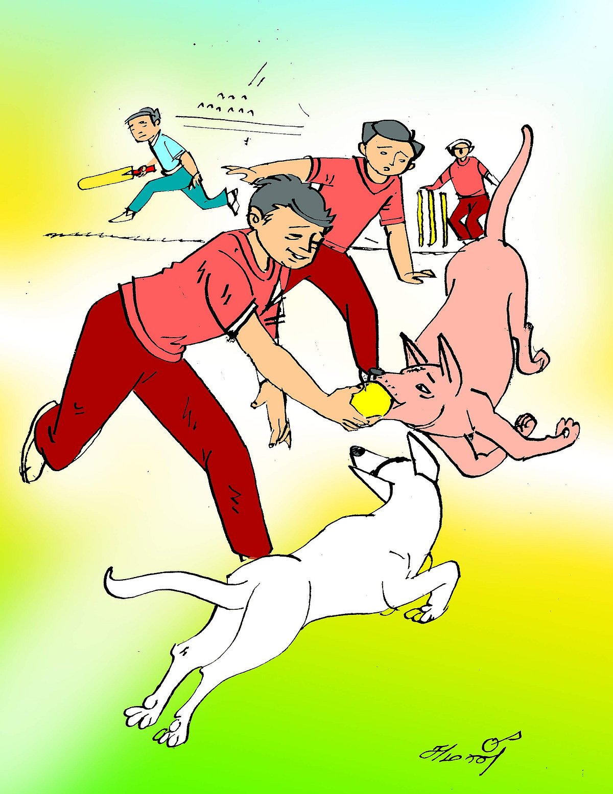 கோபுவும்  அவனது கிரிக்கெட் குழுவும்!