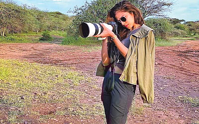 புகைப்பட கலைஞரான நடிகை