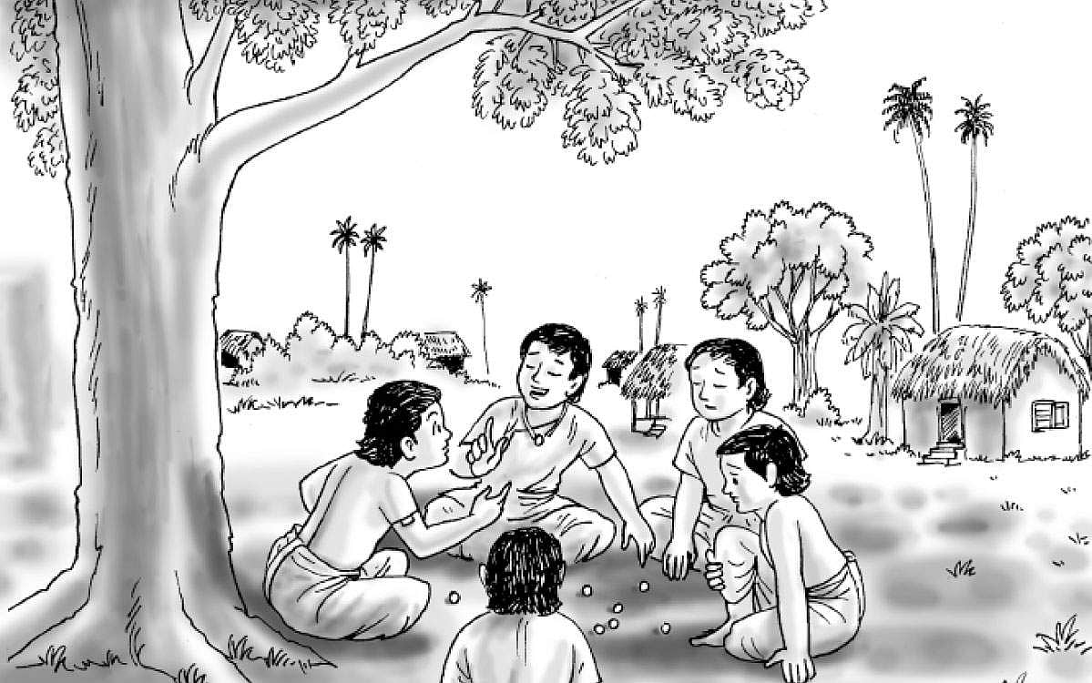 கல்லா சிறுவர்களின் நெல்லி வட்டாட்டம்