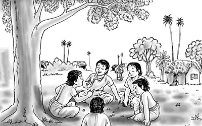 கல்லா சிறுவர்களின் நெல்லி வட்டாட்டம்