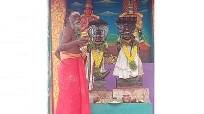 தஞ்சாக்கூர் கோயிலில் ராகு-கேது பெயர்ச்சி விழா தொடங்கியது 
