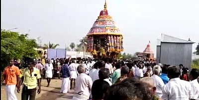 குடுமியான்மலை கோயில் பங்குனித் தேரோட்டம்