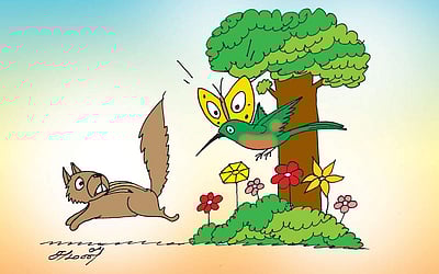 கதைப் பாடல்: பட்டாம்பூச்சியின் உதவி