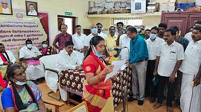 தரங்கம்பாடி பேரூராட்சி வார்டு உறுப்பினர்கள் பதவியேற்பு