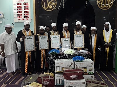 கூத்தாநல்லூா் அரபிக் கல்லூரியில் பட்டமளிப்பு விழா