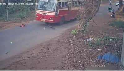 நூலிழையில் 2 முறை உயிர் தப்பிய சிறுவன்: விடியோவை பார்க்கவே தைரியம் வேண்டும்