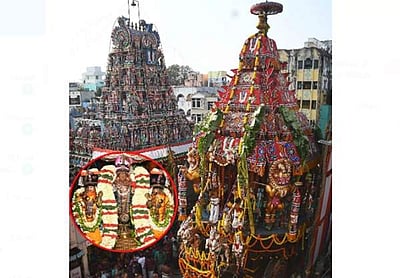 திருவல்லிக்கேணி பார்த்தசாரதி கோயிலில் நரசிம்மர் சுவாமி தேரோட்டம்