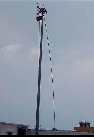 புதுச்சேரியில் 1-ஆம் எண் புயல் கூண்டு ஏற்றம்