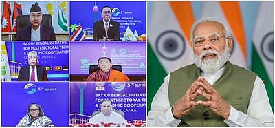பிராந்திய சவால்களை எதிா்கொள்ள ஒருங்கிணைந்த செயல்பாடு: பிம்ஸ்டெக் மாநாட்டில் பிரதமா் மோடி வலியுறுத்தல்