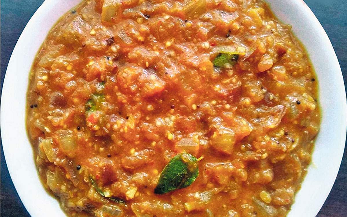 கத்தரிக்காய்  கொத்சு 