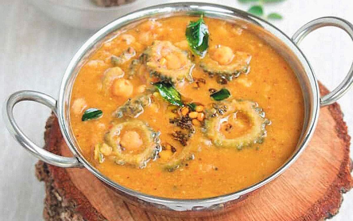 பாகற்காய்  பிட்லை 