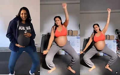 வயிற்றில் குழந்தையுடன் குத்தாட்டம்போடும் சின்னத்திரை நடிகை: ''உங்க அதிர்ச்சி புரியுது, ஆனா''