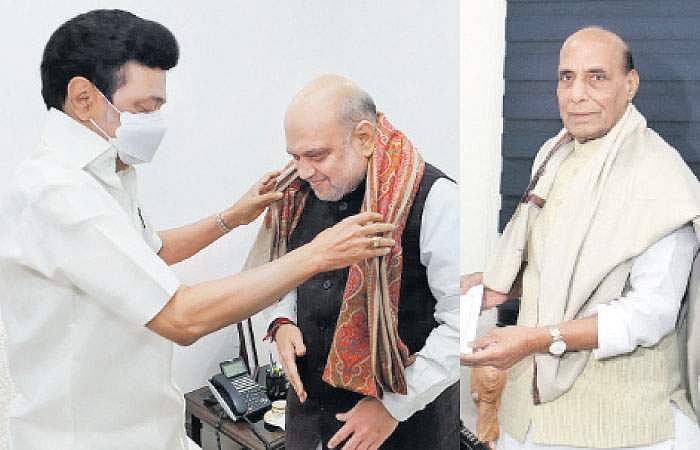 3 மத்திய அமைச்சர்களுடன் முதல்வர் ஸ்டாலின் சந்திப்பு