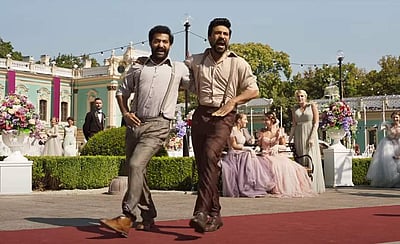 மிகவும் எதிர்பார்க்கப்பட்ட 'ஆர்ஆர்ஆர்' பட நாட்டுக் கூத்து விடியோ பாடல் இதோ