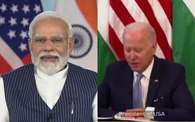 நரேந்திர மோடி - ஜோ பைடன் ஆலோசனை தொடக்கம்