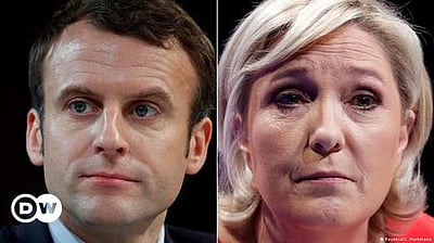 பிரான்ஸ் அதிபா் தோ்தல்: மேக்ரான், மரீனே லீ பென் 2-ஆவது சுற்றில் மோதல்