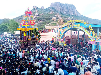 பிரான்மலையில் தேரோட்டம்